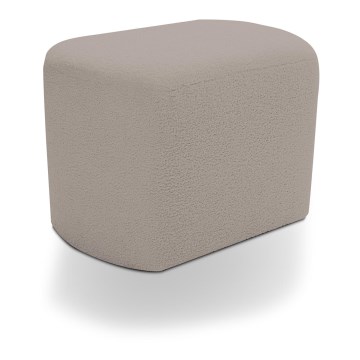 Designowy taboret ESTRELA 43x63 cm beżowy