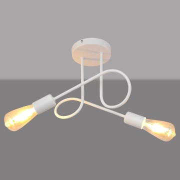 Dětský přisazený lustr OXFORD 2xE27/15W/230V bílá