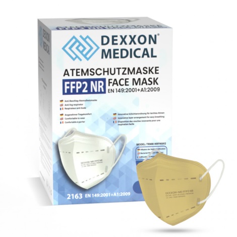 DEXXON MEDICAL Respirator FFP2 NR beżowy 1 szt.