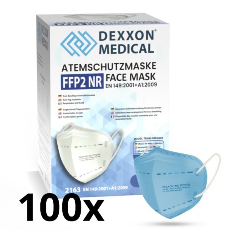 DEXXON MEDICAL Respirator FFP2 NR Pacific blue 100 szt.