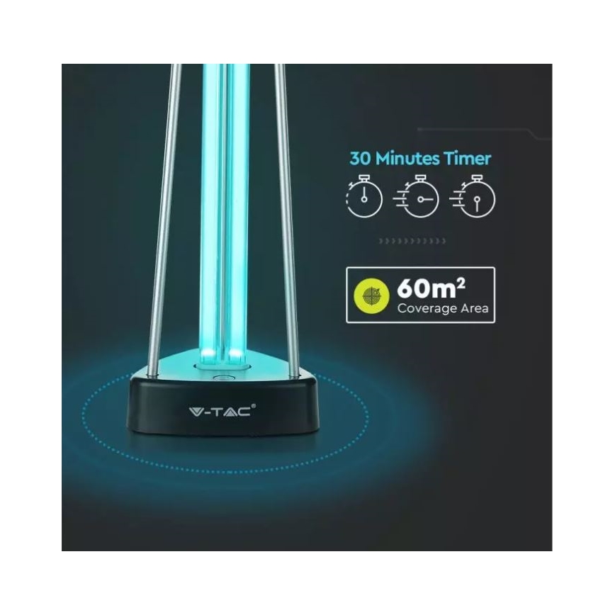 Dezynfekcyjna lampa bakteriobójcza z ozone UVC/38W/230V