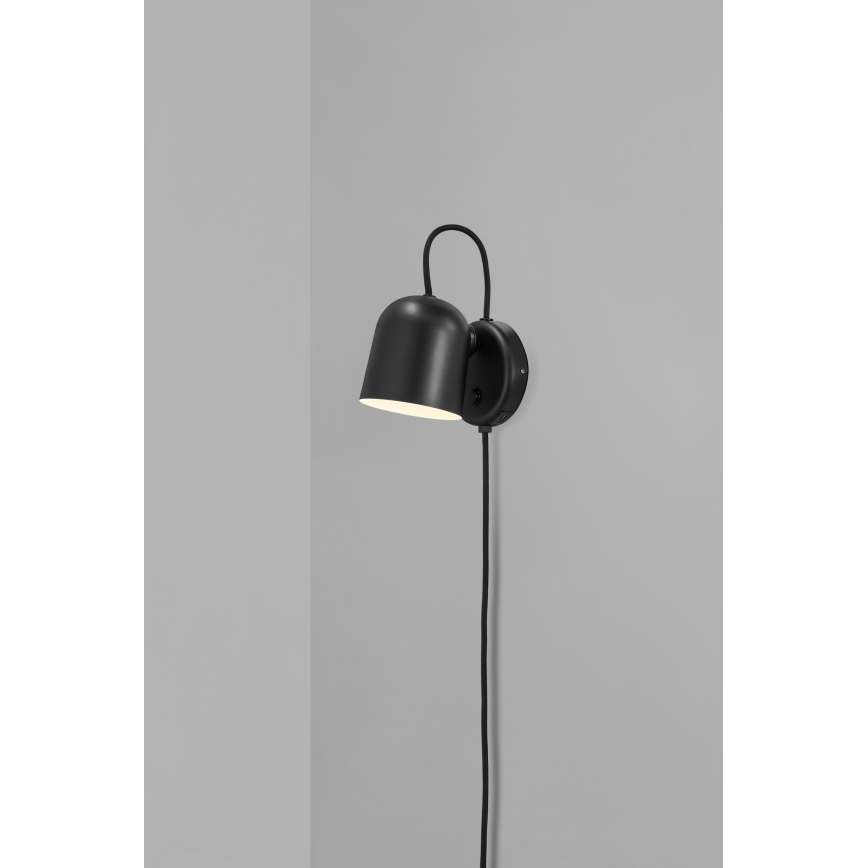 DFTP by Nordlux - Kinkiet punktowy z USB port ANGLE 1xGU10/25W/230V czarny