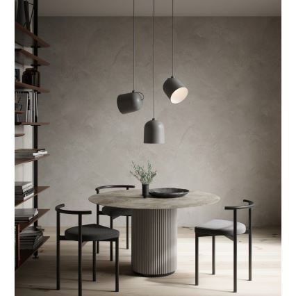 DFTP by Nordlux - Lampa wisząca na przewodzie ANGLE 1xE27/25W/230V szara