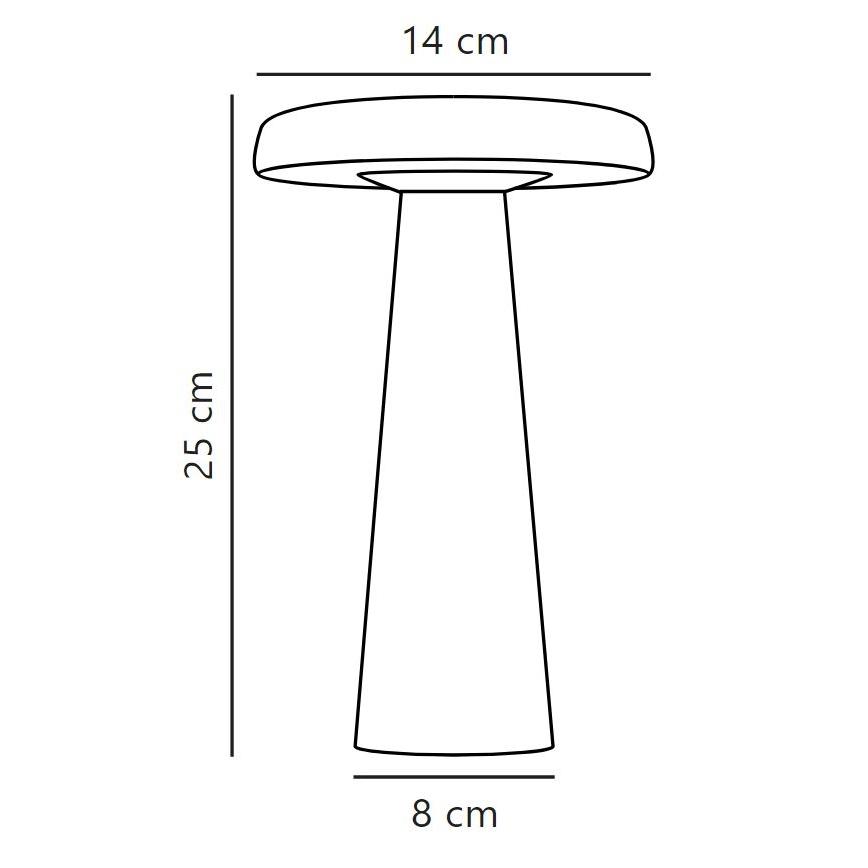 DFTP by Nordlux - LED Ściemnialna zewnętrzna lampa stołowa ARCELLO LED/2,8W/3,7V IP54