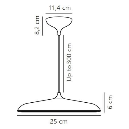 DFTP by Nordlux - LED Ściemnialny żyrandol na lince ARTIST LED/14W/230V śr. 25 cm beżowy