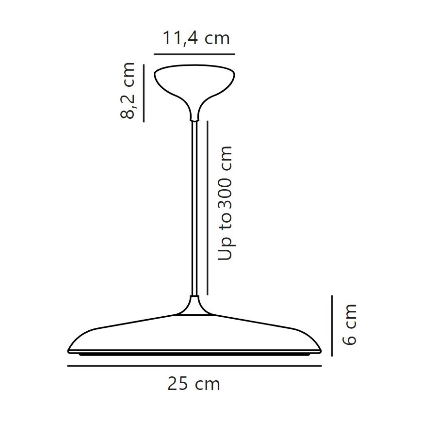 DFTP by Nordlux - LED Ściemnialny żyrandol na lince ARTIST LED/14W/230V śr. 25 cm beżowy