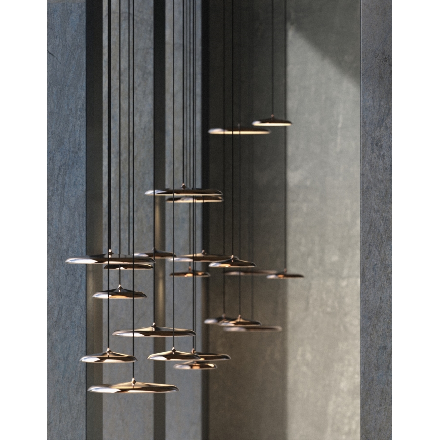 DFTP by Nordlux - LED Ściemnialny żyrandol na lince ARTIST LED/14W/230V śr. 25 cm miedź