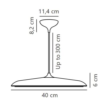 DFTP by Nordlux - LED Ściemnialny żyrandol na lince ARTIST LED/24W/230V śr. 40 cm miedź