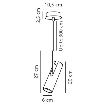 DFTP by Nordlux - Żyrandol na lince MIB 1xGU10/8W/230V biały
