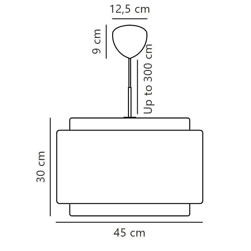 DFTP by Nordlux - Żyrandol na lince TAKAI 1xE27/25W/230V