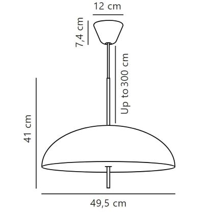 DFTP by Nordlux - Żyrandol na lince VERSALE 2xE27/15W/230V czarny