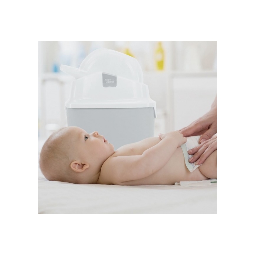 DiaperChamp - Kosz na pieluchy ONE biały