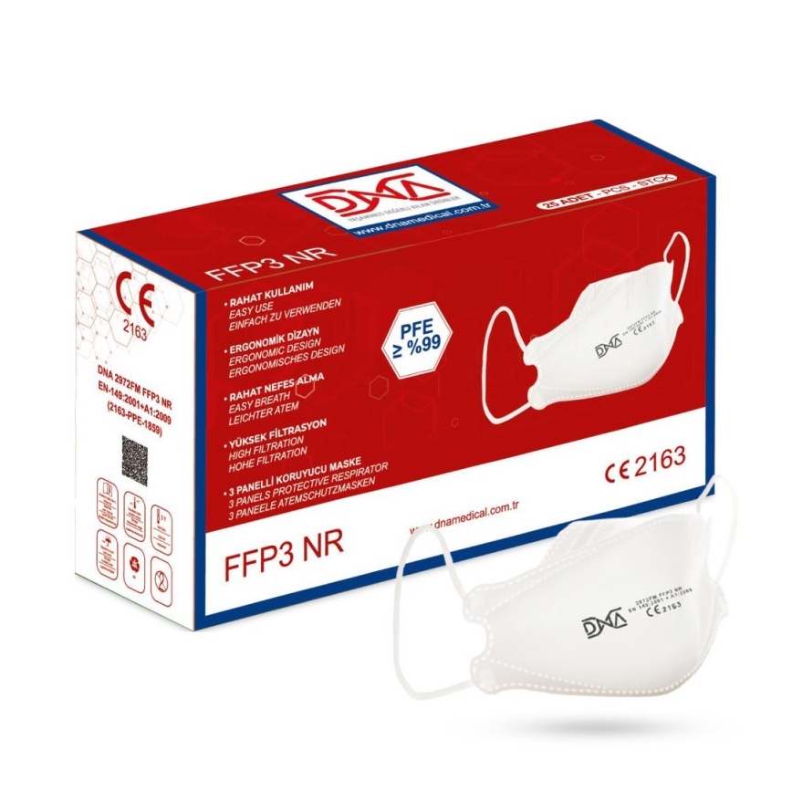 DNA respirator FFP3 NR CE 2163 Medical 1szt
