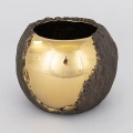 Doniczka śr. 18,5 cm złoty/brązowy