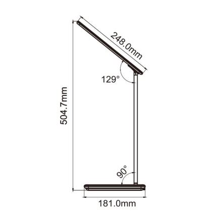 LED Dotykowa lampa stołowa z ściemniaczem i bezprzewodowym ładowaniem JOY LED/6W/230V + USB biała