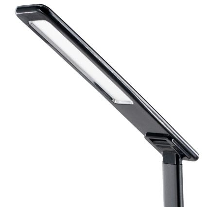 LED Dotykowa lampa stołowa ściemnialna z ładowaniem bezprzewodowym JOY LED/6W/230V + USB czarna