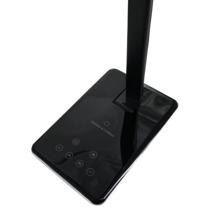 LED Dotykowa lampa stołowa ściemnialna z ładowaniem bezprzewodowym JOY LED/6W/230V + USB czarna