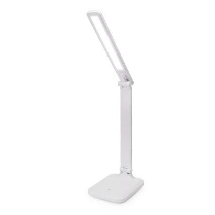 Dotykowa ściemnialna lampa stołowa LED z portem USB REMUS LED/5W/230V biała