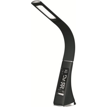 Dotykowa ściemniana lampa biurkowa LED z wyświetlaczem LED/10W/5V czarna