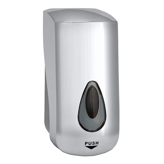 Dozownik do mydła 11,5x24,5 cm, srebrny