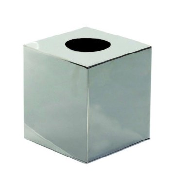 Dozownik na chusteczki 12x13 cm, srebrny