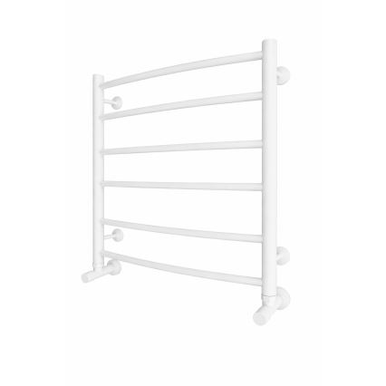 Drabinkowy grzejnik łazienkowy INOX CLASSIC 122 W / 230 V 57 x 53 cm nierdzewny/biały