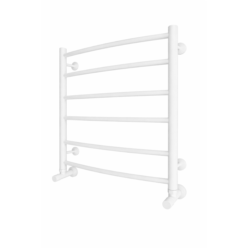 Drabinkowy grzejnik łazienkowy INOX CLASSIC 122 W / 230 V 57 x 53 cm nierdzewny/biały