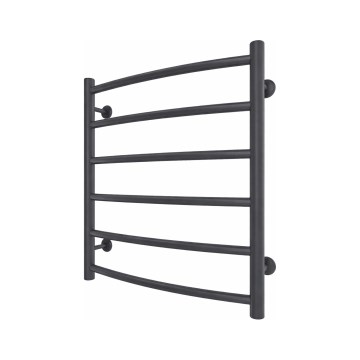 Drabinkowy grzejnik łazienkowy INOX CLASSIC 122W/230V 57x53 cm stal nierdzewna/antracyt