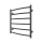 Drabinkowy grzejnik łazienkowy INOX CLASSIC 122W/230V 57x53 cm stal nierdzewna/antracyt