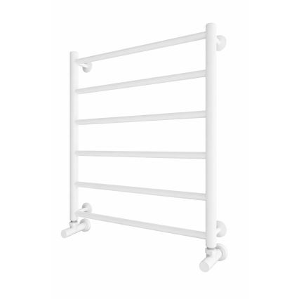 Drabinkowy grzejnik łazienkowy INOX FLAT 122 W/230 V 57 x 43 cm stal nierdzewna/biały