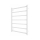 Drabinkowy grzejnik łazienkowy INOX TOKIO 161W/230V 77x53 cm stal nierdzewna/biały