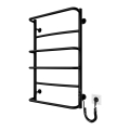 Drabinkowy grzejnik łazienkowy LUX 105W/230V 81x52 cm stal nierdzewna/czarny prawy