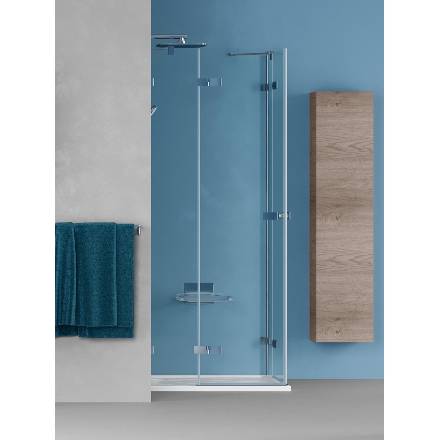 Dřevojas - Wisząca szafka łazienkowa ZYLO 35x155 cm ciemny dąb