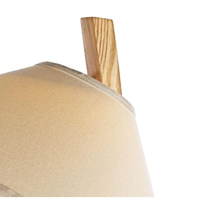 Drewniana lampa podłogowa 1xE27/60W/230V lite drewno/jesion