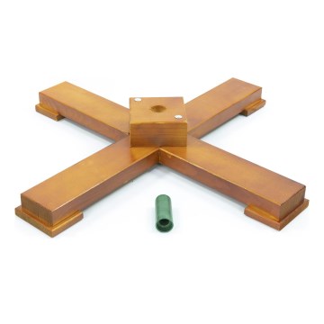 Drewniany stojak na choinkę z uchwytem o średnicy 33 mm