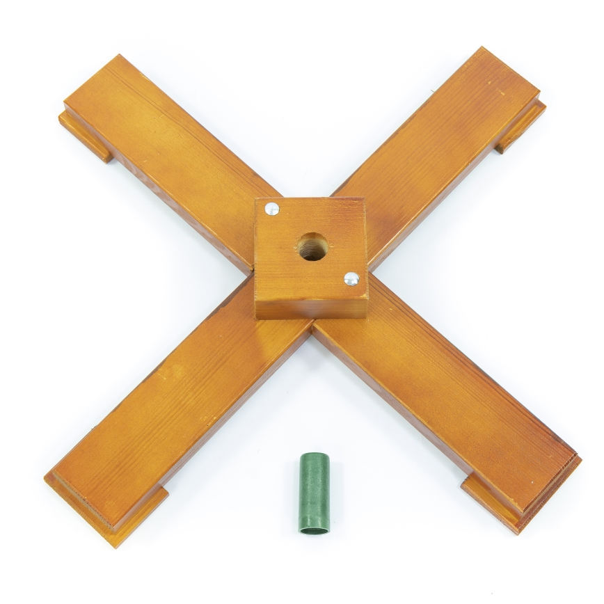 Drewniany stojak na choinkę z uchwytem o średnicy 33 mm