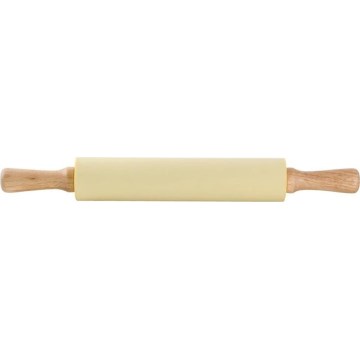 Drewniany wałek z silikonową powłoką TORO 43 cm kremowy