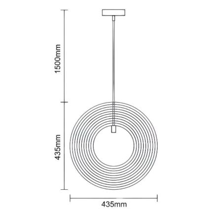 Drewniany żyrandol na przewodzie 1xE27/60W/230V śr. 43,5 cm lite/fornir/buk/drewno kauczukowe