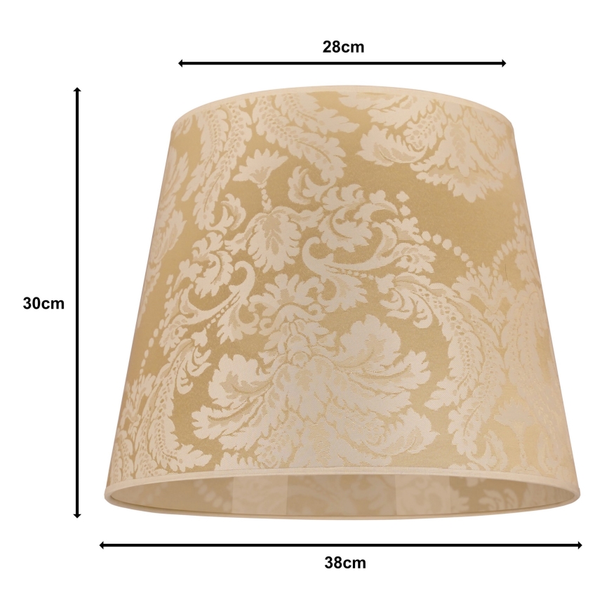 Duolla - Abażur do żyrandola CLASSIC L E27 śr. 38 cm złoty