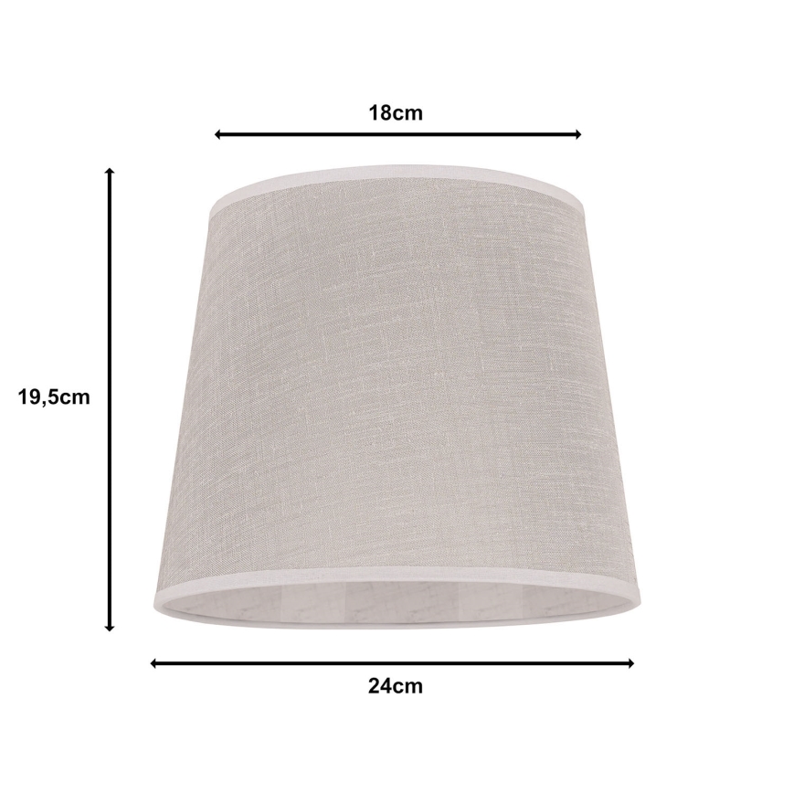 Duolla - Abażur do lampki stołowej CLASSIC M E27 śr. 24 cm beżowy