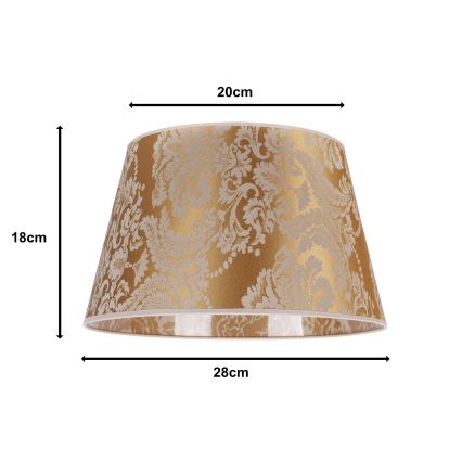 Duolla - Abażur do lampki stołowej CONE M E27 śr. 28 cm złoty