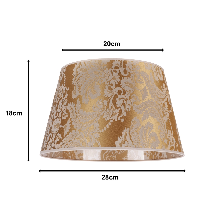 Duolla - Abażur do lampki stołowej CONE M E27 śr. 28 cm złoty