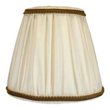 Duolla - Abażur do lampy stołowej i podłogowej E27 śr. 18,5 cm kremowo-brązowy