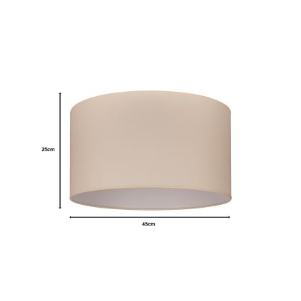 Duolla - Abażur uniwersalny ROLLER E27 śr. 45 cm beżowy
