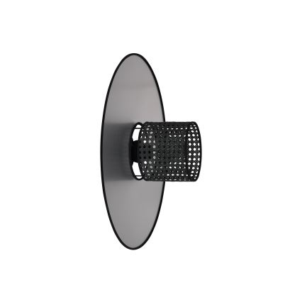 Duolla - Kinkiet TOKYO RATTAN 1xE27/15W/230V śr. 50 cm srebrny/czarny