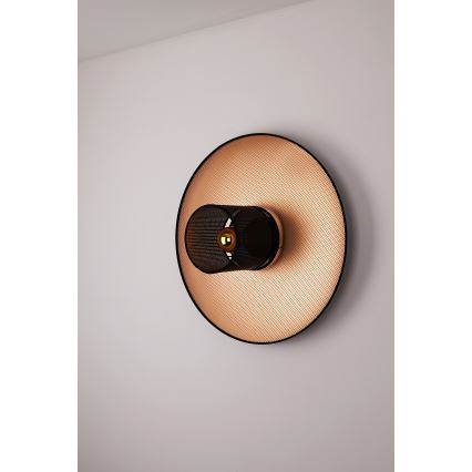 Duolla - Kinkiet TOKYO SHINY 1xE27/15W/230V śr. 50 cm miedziany/czarny