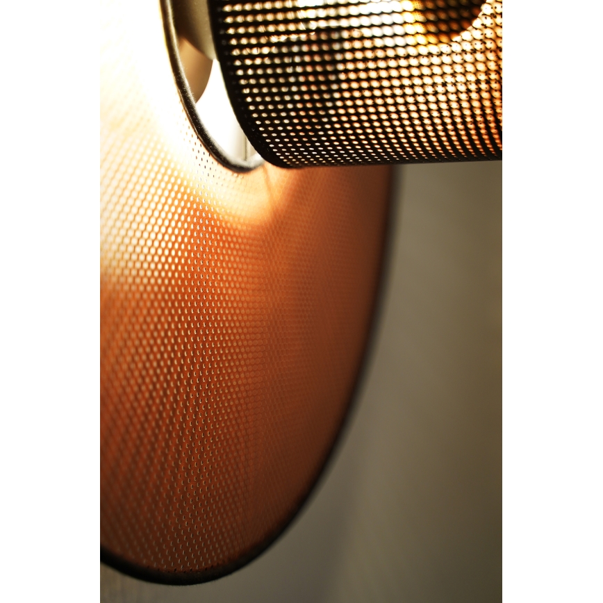 Duolla - Kinkiet TOKYO SHINY 1xE27/15W/230V śr. 50 cm miedziany/czarny
