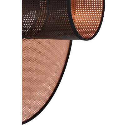 Duolla - Kinkiet TOKYO SHINY 1xE27/15W/230V śr. 50 cm miedziany/czarny