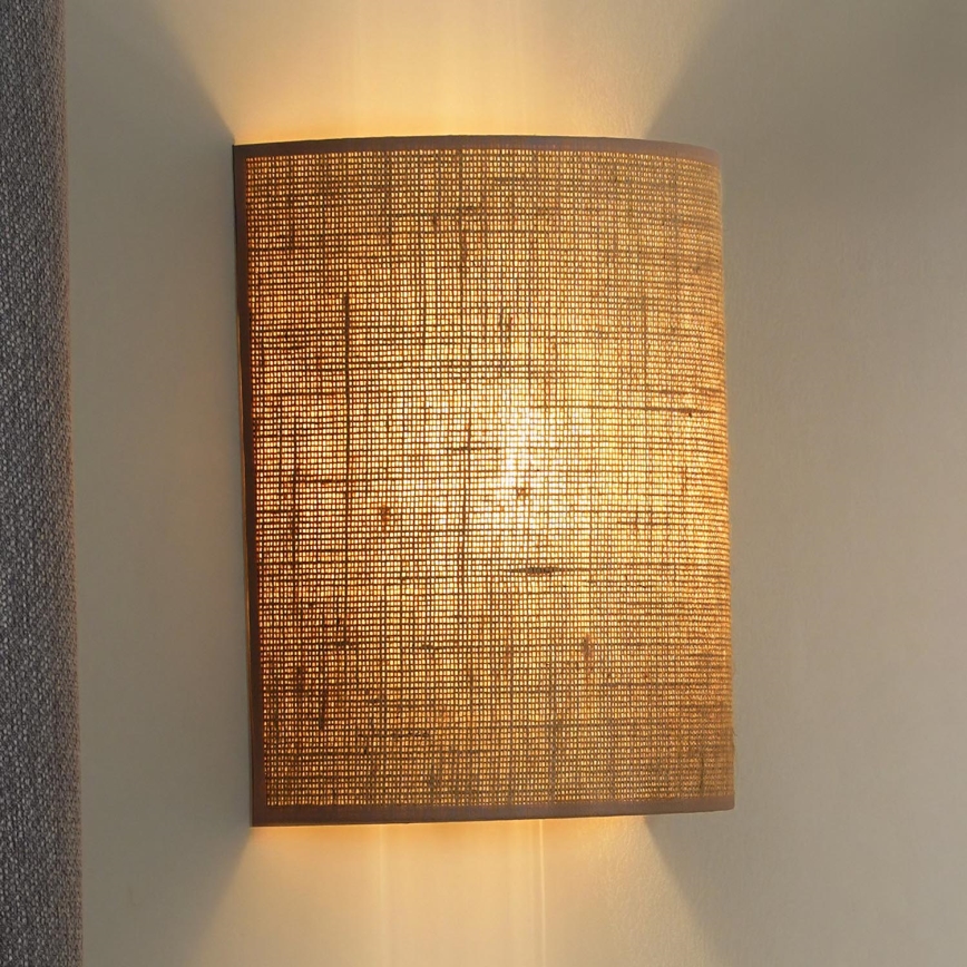 Duolla - Kinkiet YUTE 1xE27/15W/230V śr. 20 cm brązowy