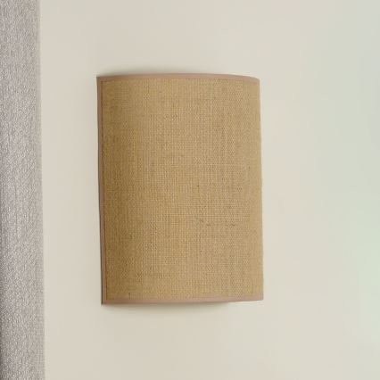 Duolla - Kinkiet YUTE 1xE27/15W/230V śr. 20 cm brązowy